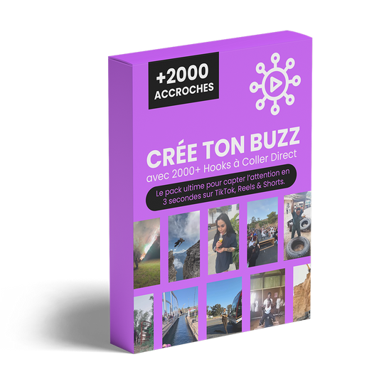 Crée Ton Buzz avec 2000+ Accroches à Coller Direct